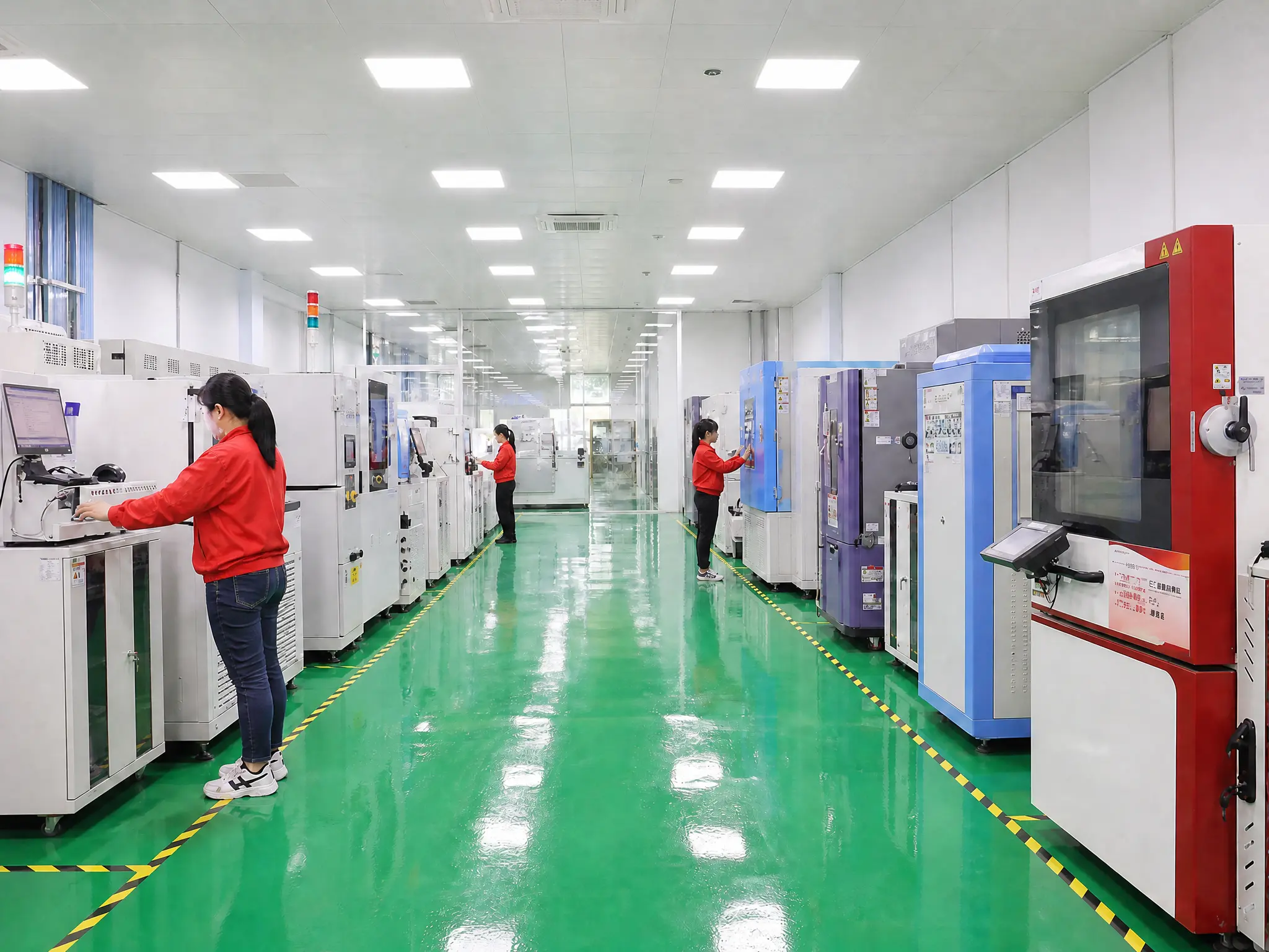 PanGao Leader Technology automated testing lab for robotic lawn mower quality control and R&D	